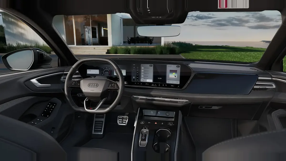 Audi A5 TDI 150kW (204CV) Black Line en renting en Barcelona — Delantera