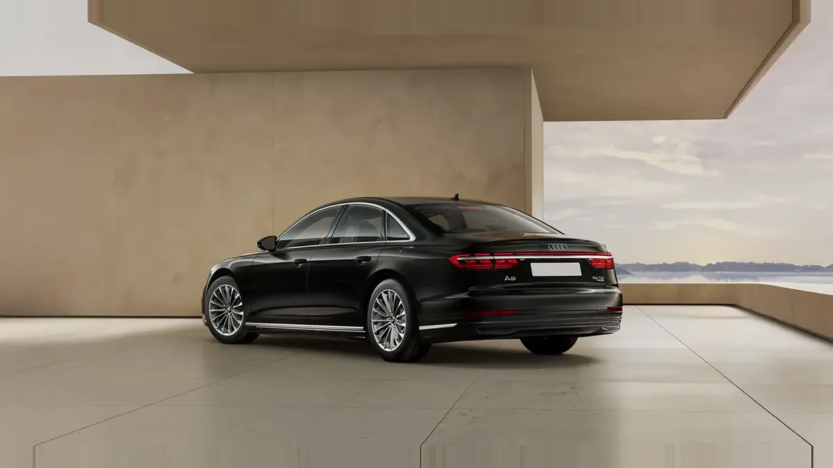 Audi A8 50 TDI 210kW (286CV) Quattro Tiptronic en renting en Barcelona — Trasera