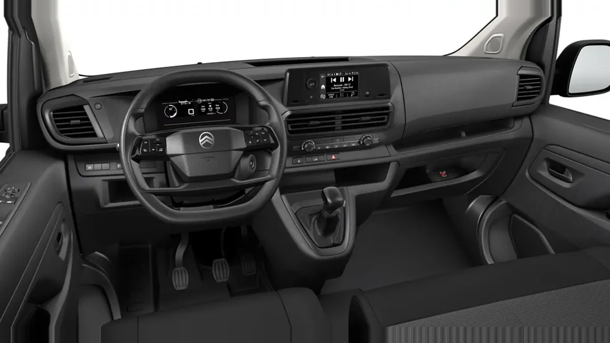 Citroën Jumpy Furgón Talla M BlueHDi 120 S&S en renting en Barcelona — Interior