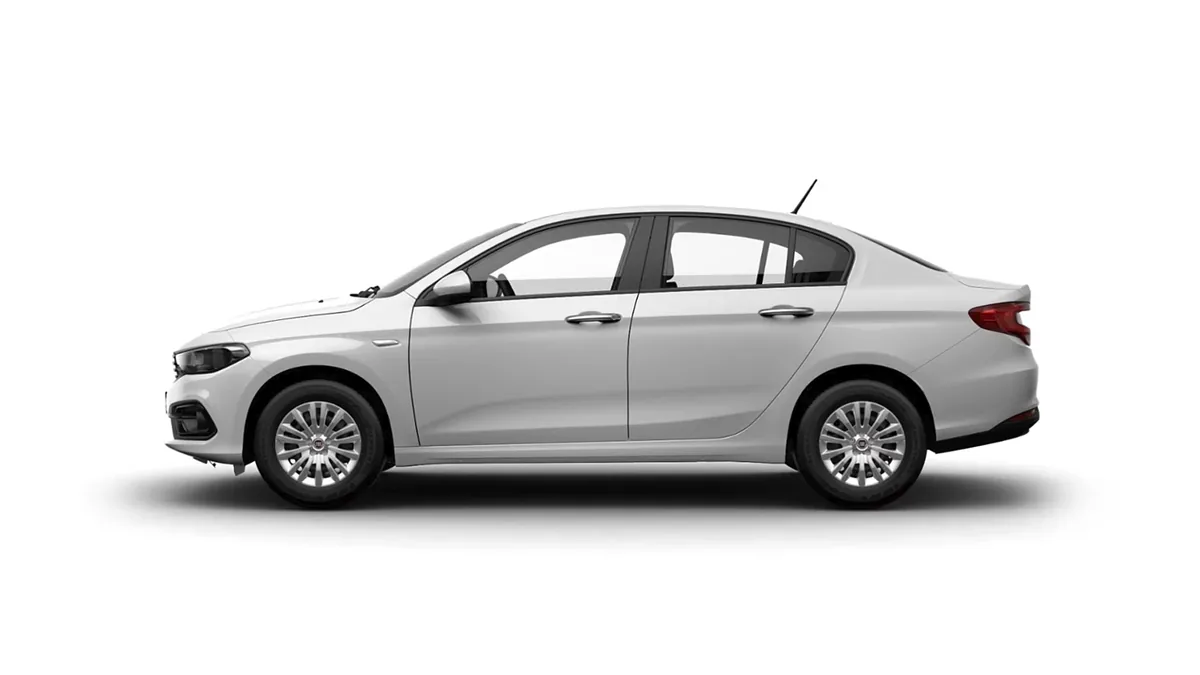 Fiat Tipo Sedán 1.6 Diésel 96kW (130CV) en renting en Barcelona — Lateral