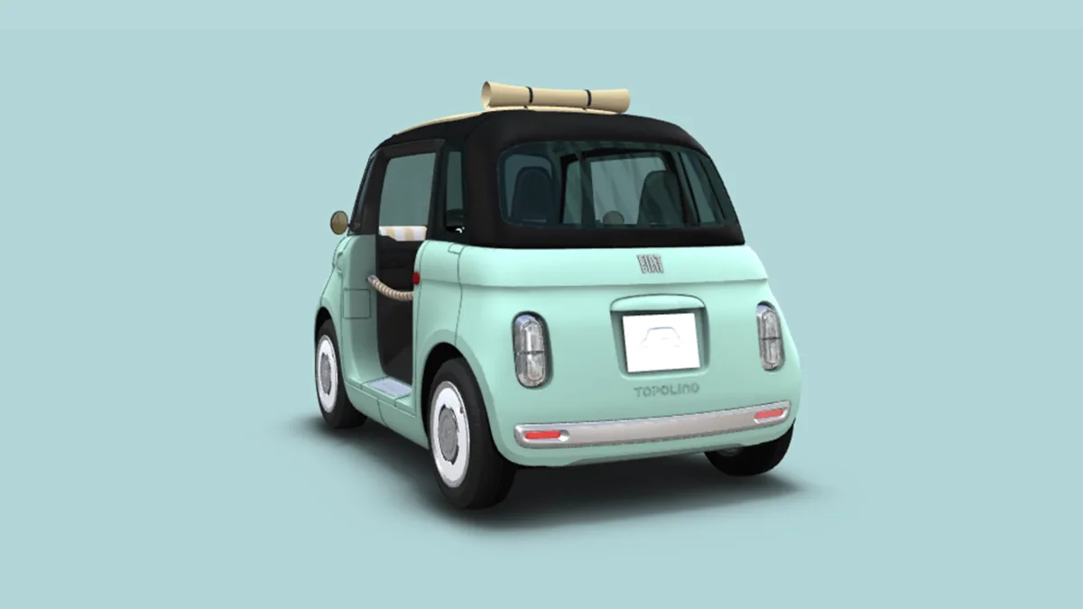Fiat TOPOLINO DOLCEVITA en renting en Barcelona — Trasera