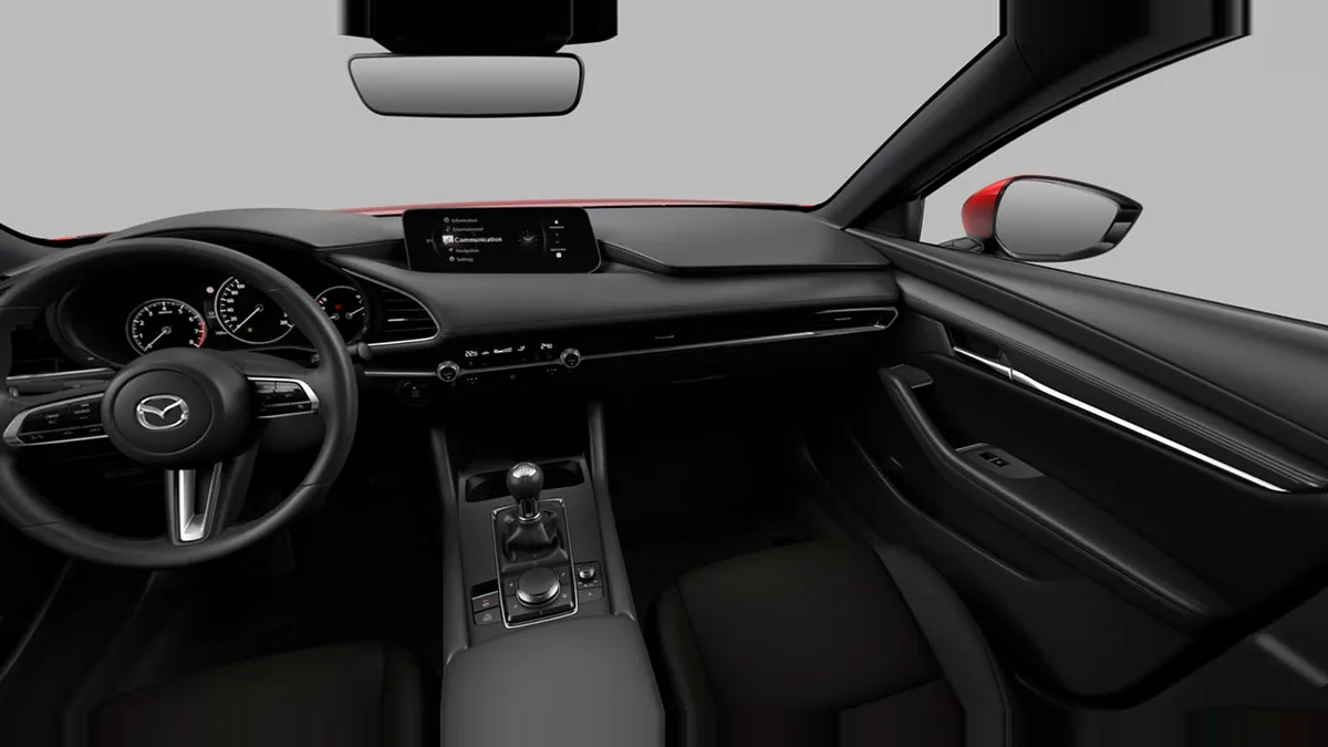 Mazda 3 2.5L e-Skyactiv G MHEV 140CV 6AT Centre-Line RD en renting en Barcelona — Interior