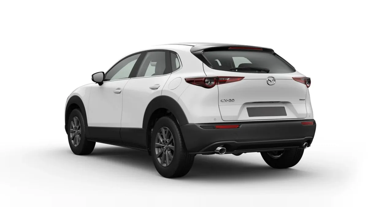Mazda CX 30 2.5L e-SkyAct G MHEV 103kW Prime-Line en renting en Barcelona — Trasera