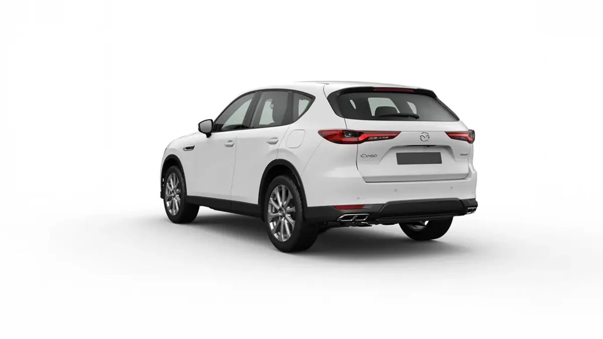 Mazda CX-60 e-Skyactiv D MHEV 147kW RWD 8AT Exclus.-Line en renting en Barcelona — Trasera