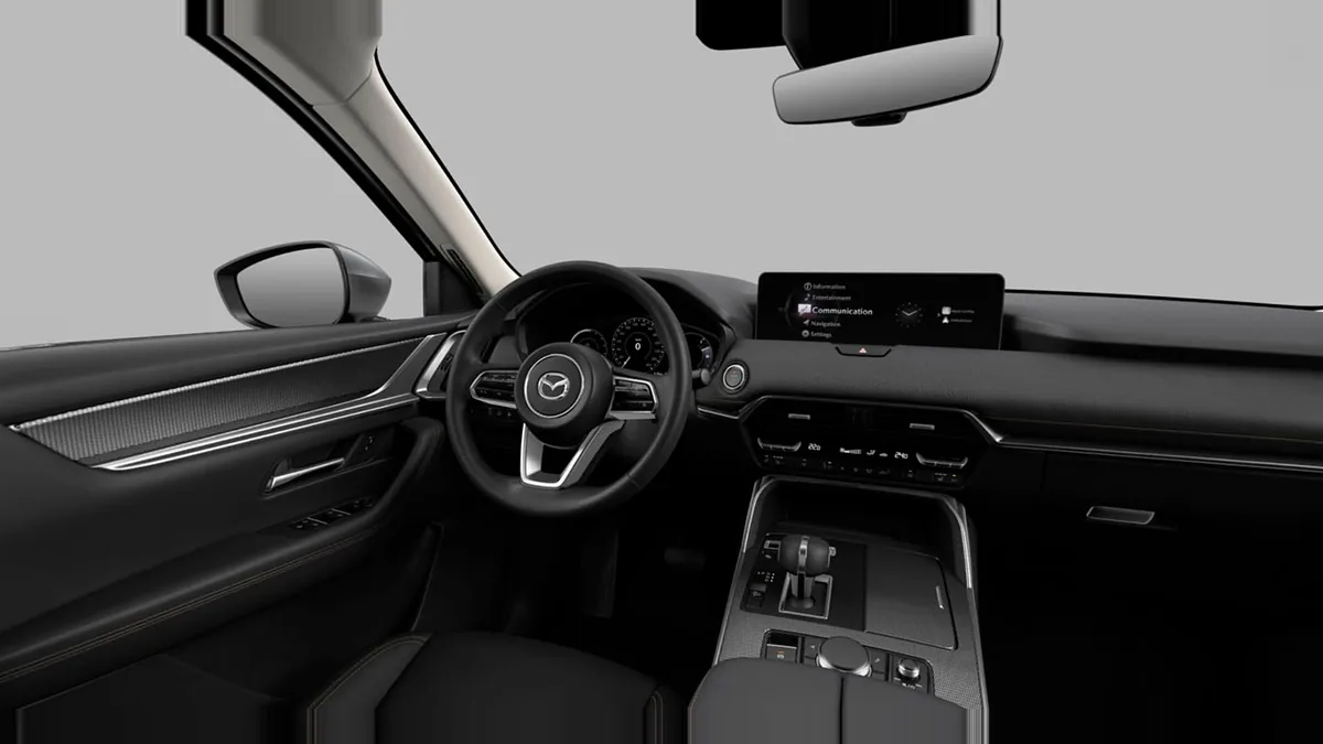 Mazda CX-60 e-Skyactiv D MHEV 147kW RWD 8AT Exclus.-Line en renting en Barcelona — Delantera