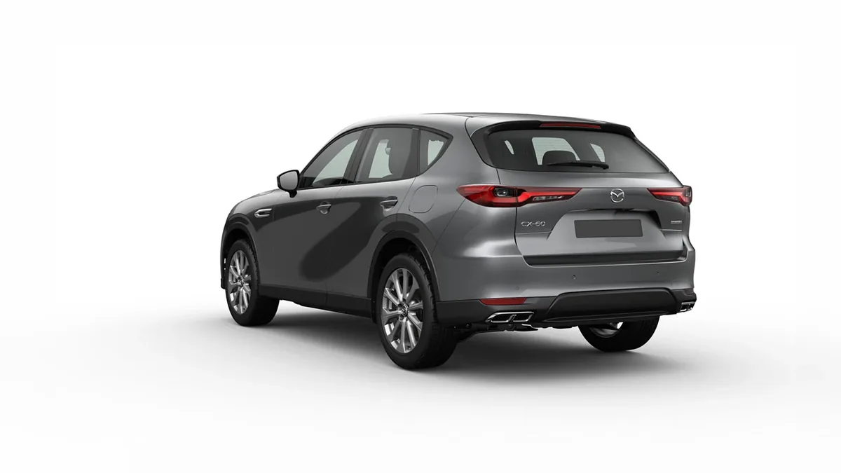 Mazda CX-60 e-Skyactiv D MHEV 8AT RWD Exclusive-Line en renting en Barcelona — Trasera