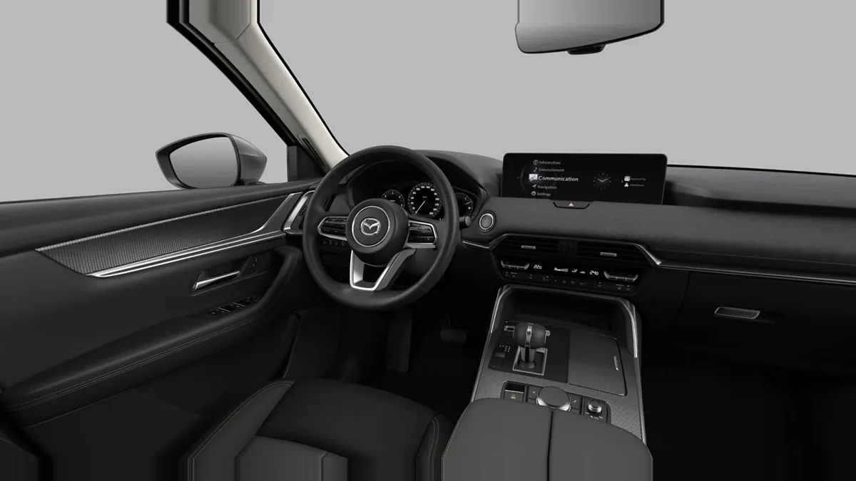 Mazda CX-60 e-Skyactiv D MHEV 8AT RWD Exclusive-Line en renting en Barcelona — Delantera