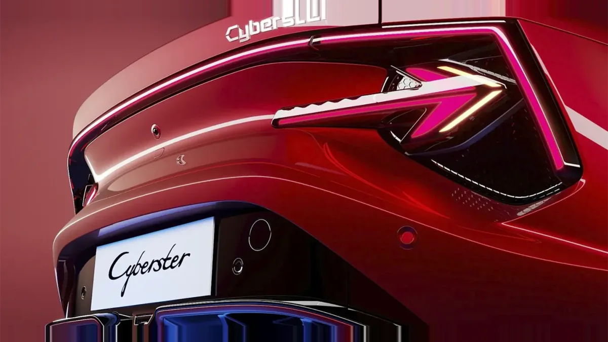 MG Cyberster Trophy Single Motor en renting en Barcelona — Trasera