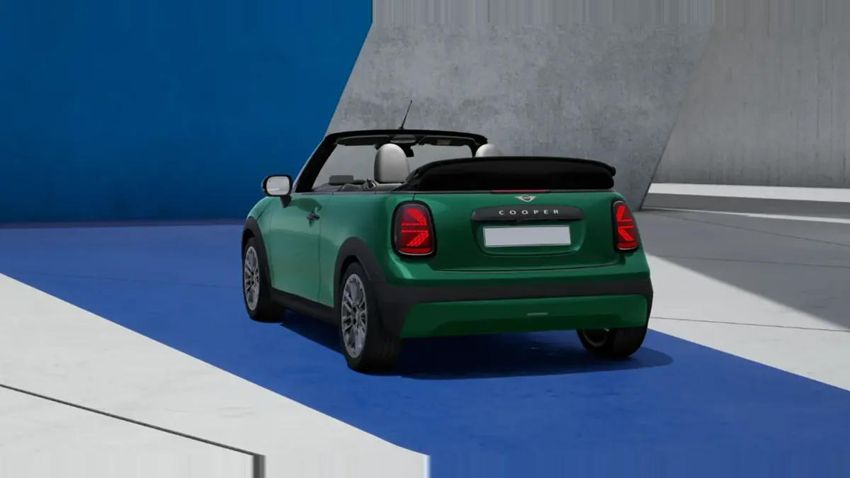 MINI Cooper C Cabrio Classic en renting en Barcelona — Trasera