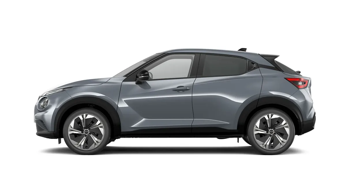 Nissan Juke 1.6 Hybrid Nconnecta 145CV Automático en renting en Barcelona — Lateral