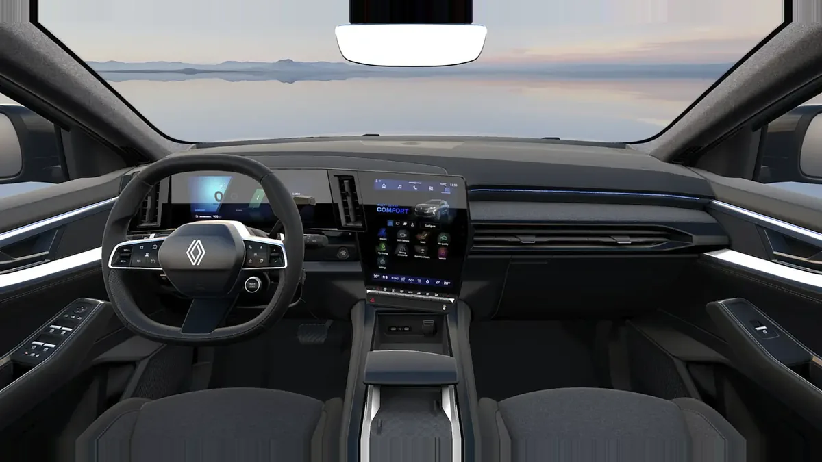 Renault ESPACE TECHNO E-TECH FULL HYBRID 200CV en renting en Barcelona — Delantera